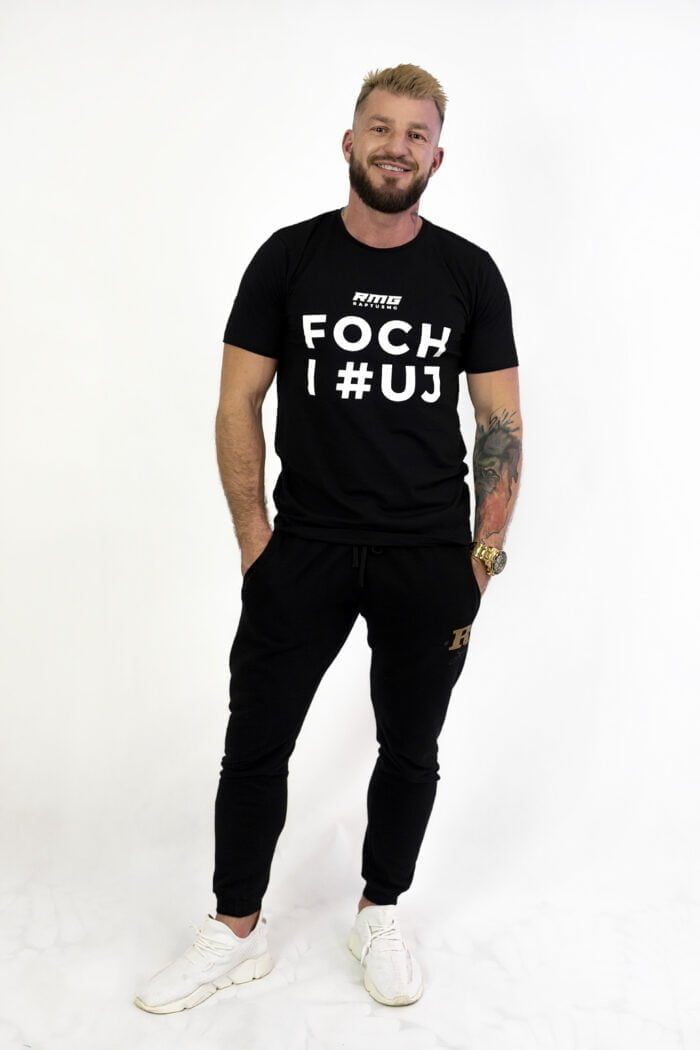 t-shirt czarny FOCH i #UJ 1